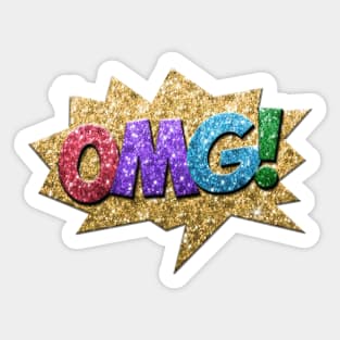 Glitter OMG! Sticker